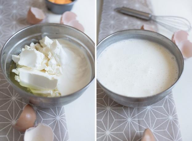 Baltymų desertas: sumaišykite sūrį ir jogurtas