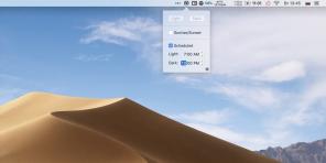 NightOwl apima tamsiai režimas MacOS Mojave planuojama