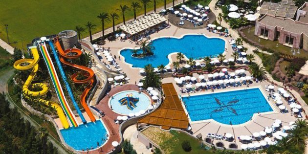 Viešbučiai šeimoms su vaikais: Blue Waters Club & Resort 5 * Side, Turkija