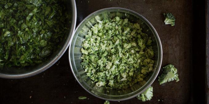 kotletai su brokolių: brokoliai ir špinatai