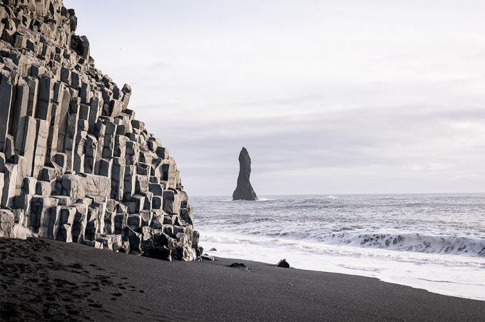 Reynisfjara Beach - Vik, Islandija geriausi paplūdimiai
