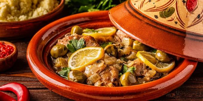 Maroko vištienos tagine