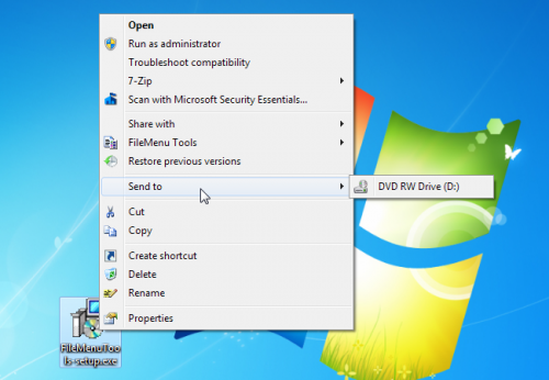 Kaip pakeisti "Windows" kontekstinį meniu su FileMenu Įrankiai