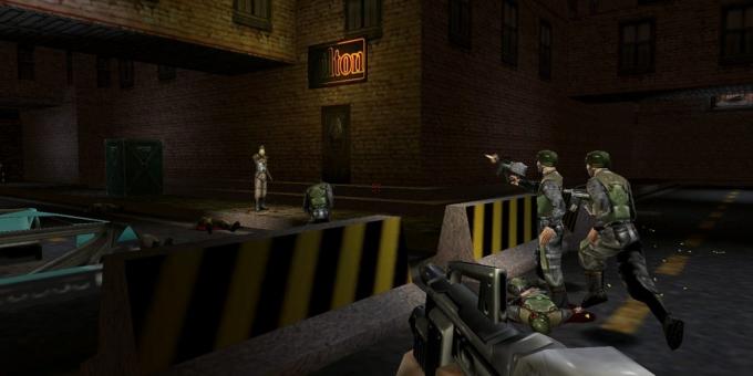 Seni žaidimai ant PC: Shootout į Deus Ex
