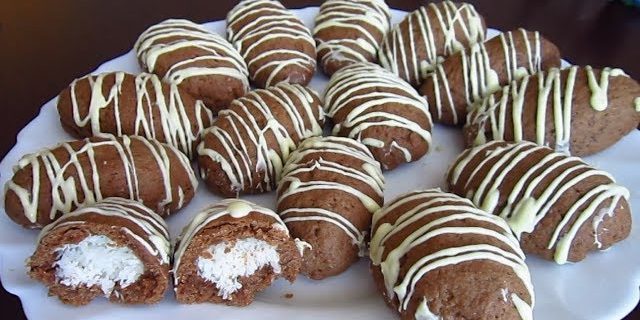 Šokoladas sausainiai su kokoso