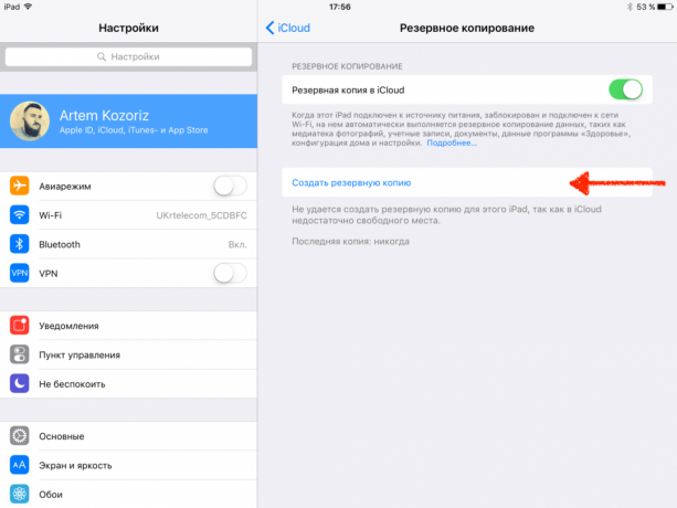 "iPad" pardavimas: Kaip padaryti atsarginę kopiją į iCloud