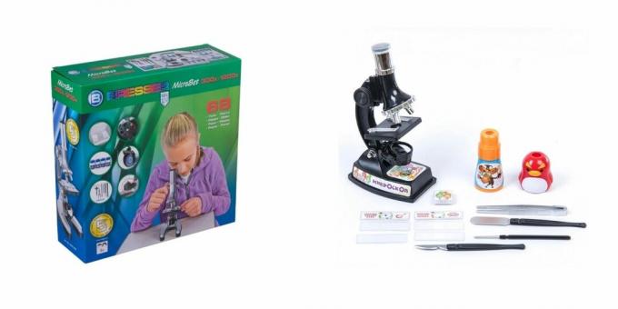 Ką padovanoti mergaitei per 7 metų gimtadienį: mikroskopą