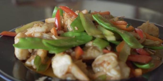 Kaip virėjas krevetes: Daržovės Kinijos krevečių