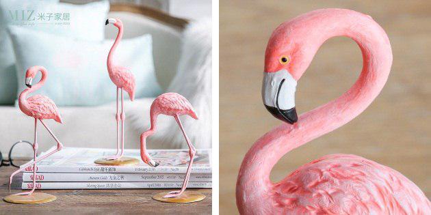 dekoratyviniai flamingai