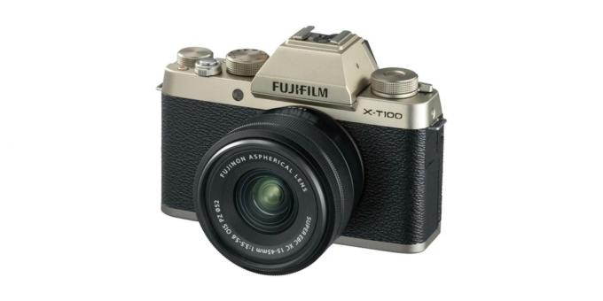 Fotoaparatai pradedantiesiems: "Fujifilm" "X-T100