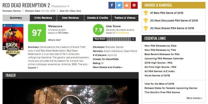 Kur ieškoti žaidime: reitingus Metacritic