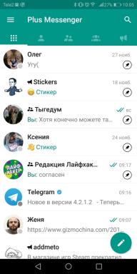 Plius Messenger "ir Teleplus - telegramą klientams skirtukus ir pokalbių kanalus
