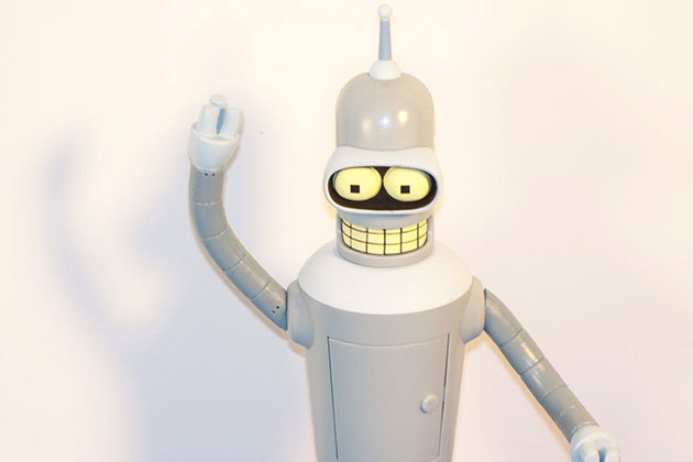 sakydamas Bender robotas