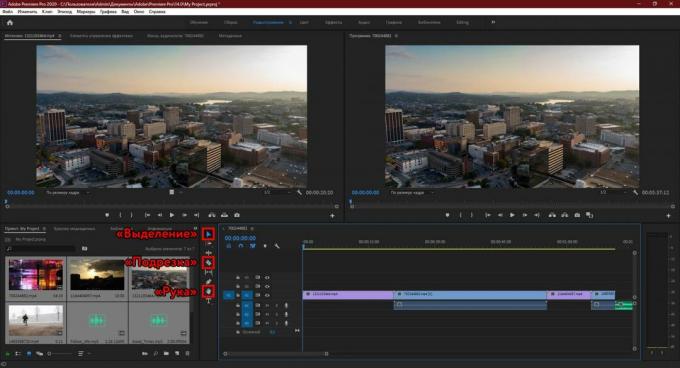 „Adobe Premiere Pro“: redaguokite šaltinius