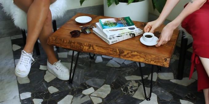 Kaip padaryti, kad kavos staliukas, pagamintas iš lentų su savo rankas
