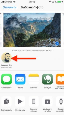 "Mac" iPhone: siųsti failus, dokumentus, nuorodos