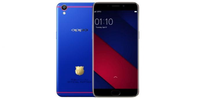 Išmanieji telefonai OPPO: 2017 OPPO OPPO išleido firminių modelį R11 už klubo "Barcelona" gerbėjų