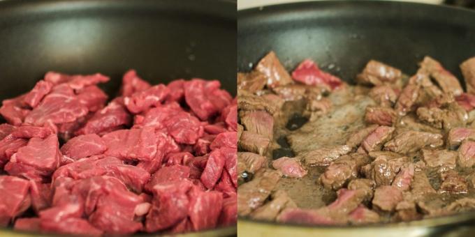 Pakepti mėsą ir kepkite 20 minučių